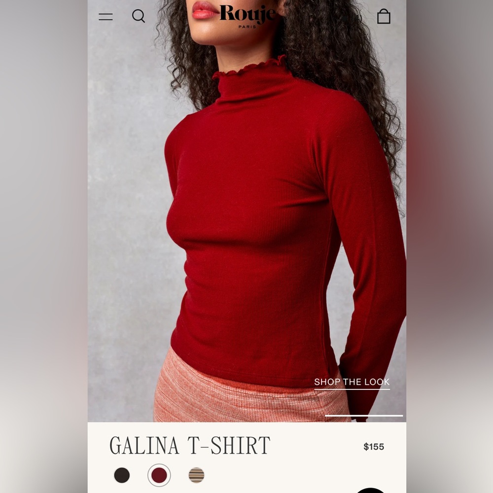 Rouje red top